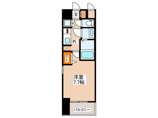 プロシ－ド難波ディオス(602)の物件間取画像